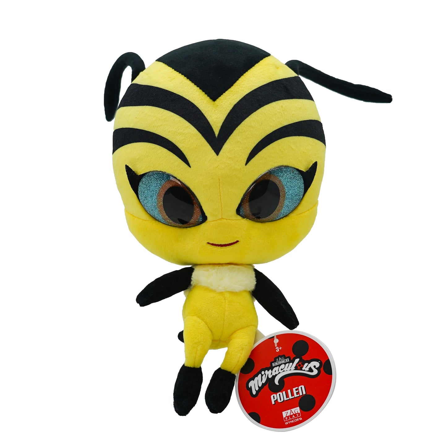 Ladybug - Kwami Mon Ami Duusu, 9-Inch Peacock Plush Toys for Kids, Super Soft Stuffed Toy with Resin Eyes, High Glitter and Gloss, and Detailed Stitching Finishes, Wyncor