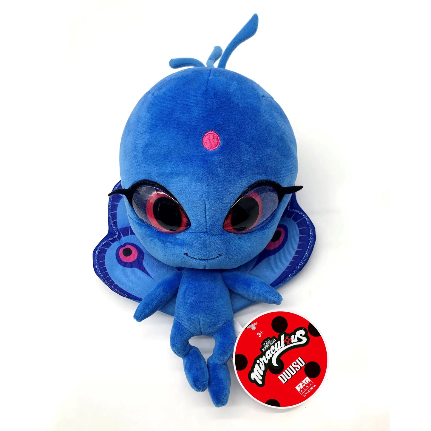 Ladybug - Kwami Mon Ami Duusu, 9-Inch Peacock Plush Toys for Kids, Super Soft Stuffed Toy with Resin Eyes, High Glitter and Gloss, and Detailed Stitching Finishes, Wyncor