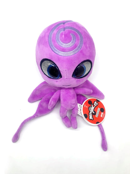 Ladybug - Kwami Mon Ami Duusu, 9-Inch Peacock Plush Toys for Kids, Super Soft Stuffed Toy with Resin Eyes, High Glitter and Gloss, and Detailed Stitching Finishes, Wyncor