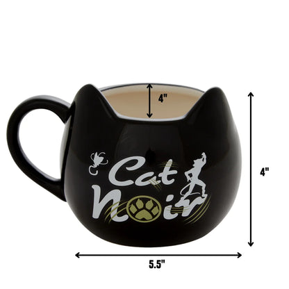 Ladybug Cat Noir Coffee Mug Ceramic Tea Cup Black 16 Oz