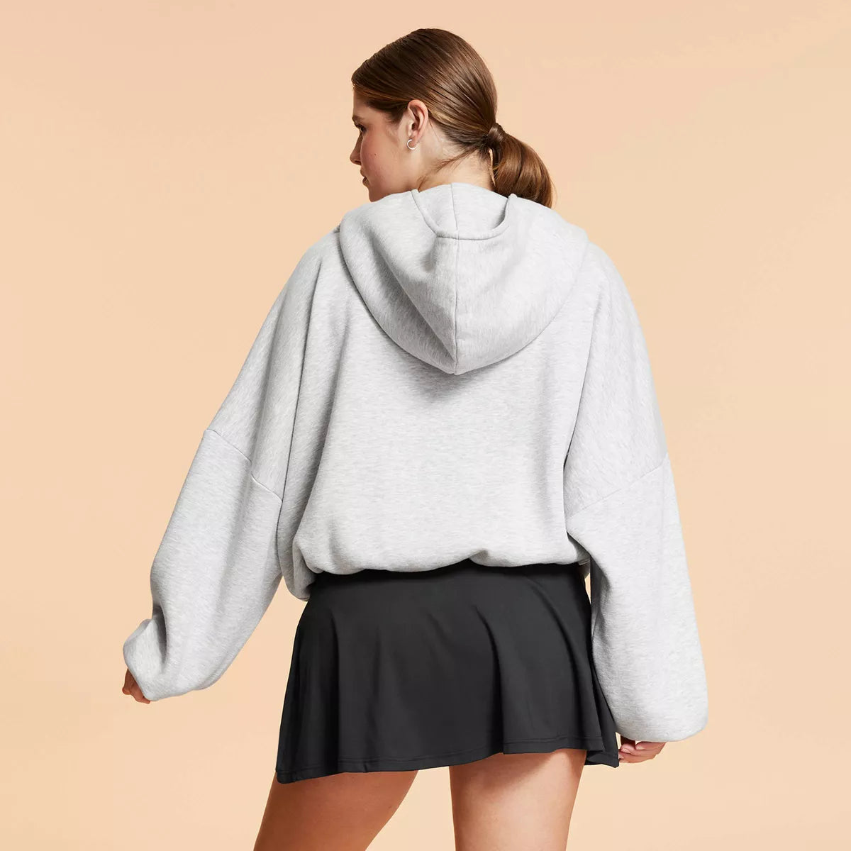 Blogilates Women'S Marshmallow Full Zip Hooded Sweatshirt